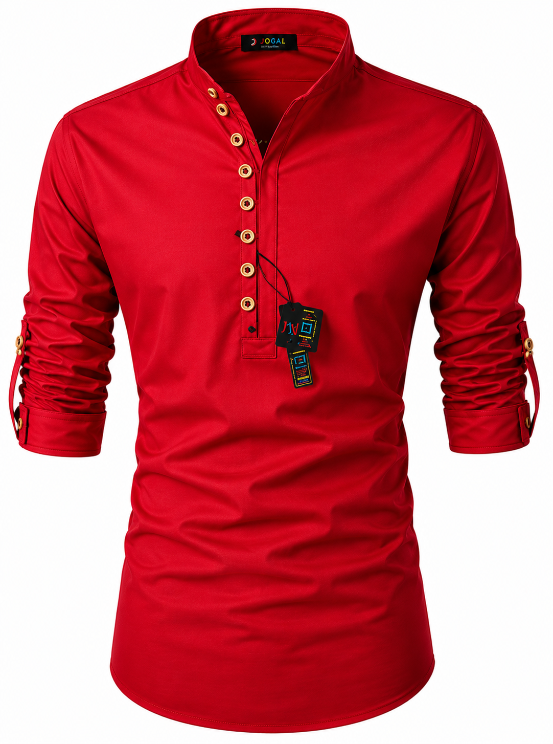 Stylish Men’s Casual Cotton Henley Shirt