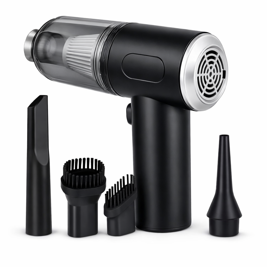 3-in-1 Cordless Mini Vacuum Cleaner – Portable Rechargeable Car & Home Dust Cleaner