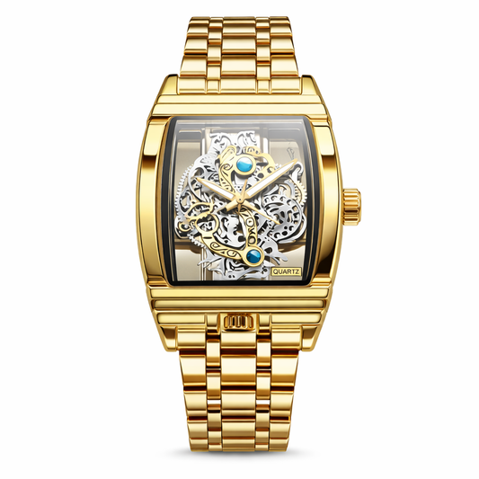 Royal Skeleton Tonneau Watches for Men