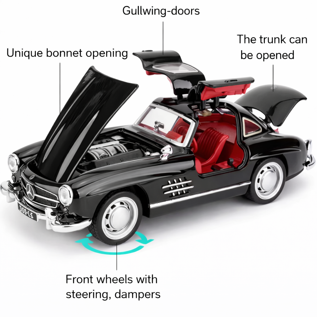 Mercedes‑Benz 300LS Classic Die‑Cast Model Car
