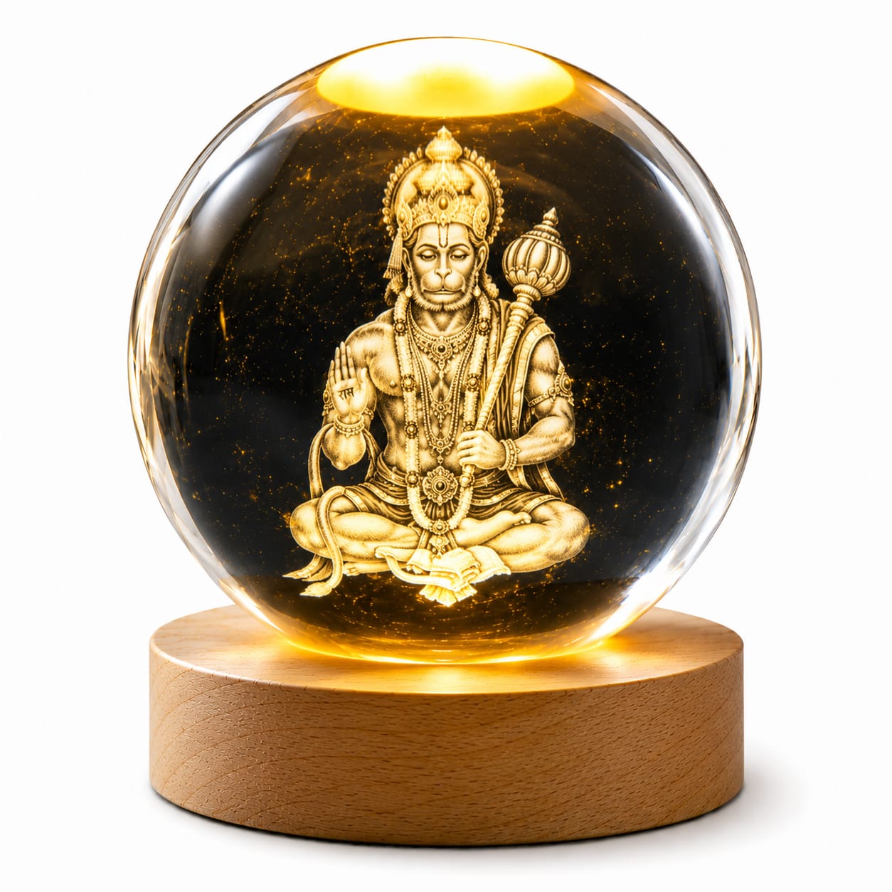 DivineGlow 3D Crystal Ball Lamp