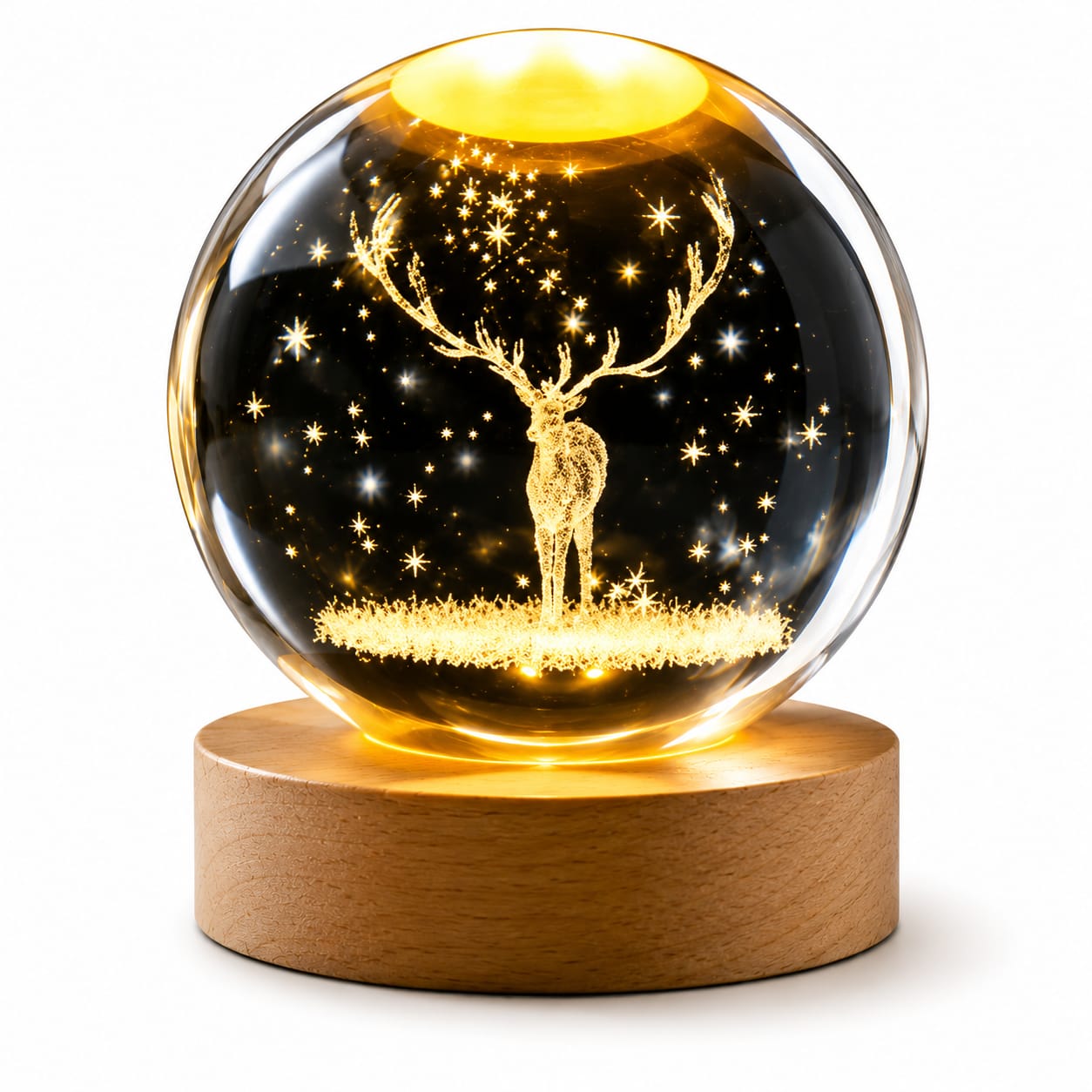 DivineGlow 3D Crystal Ball Lamp