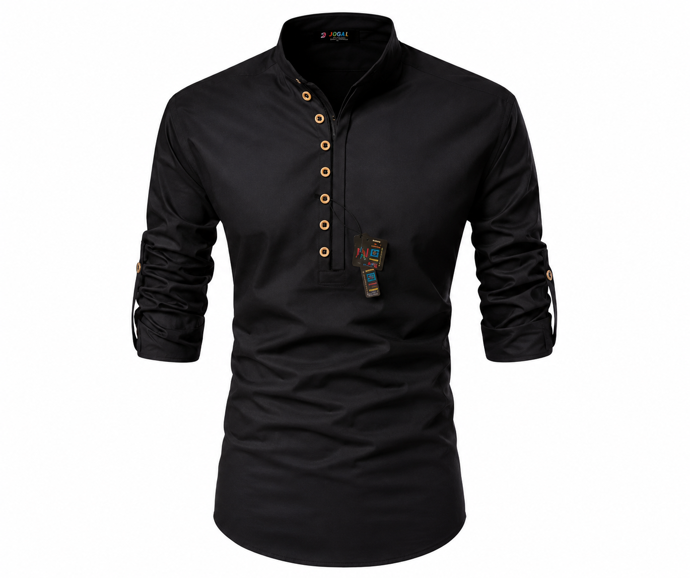 Stylish Men’s Casual Cotton Henley Shirt