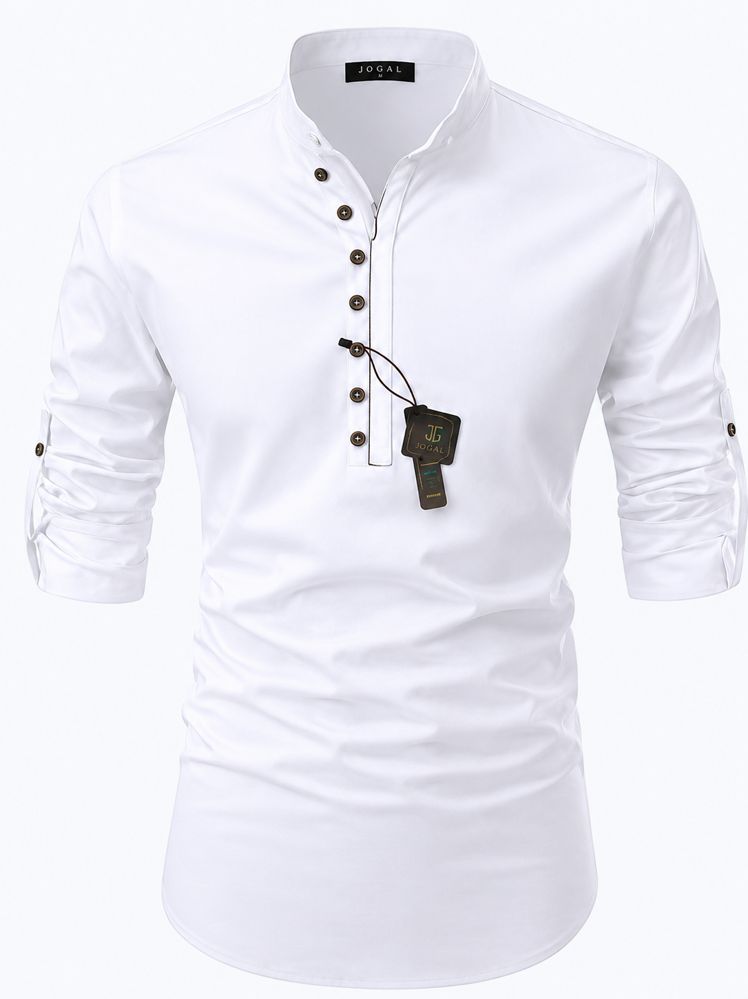 Stylish Men’s Casual Cotton Henley Shirt